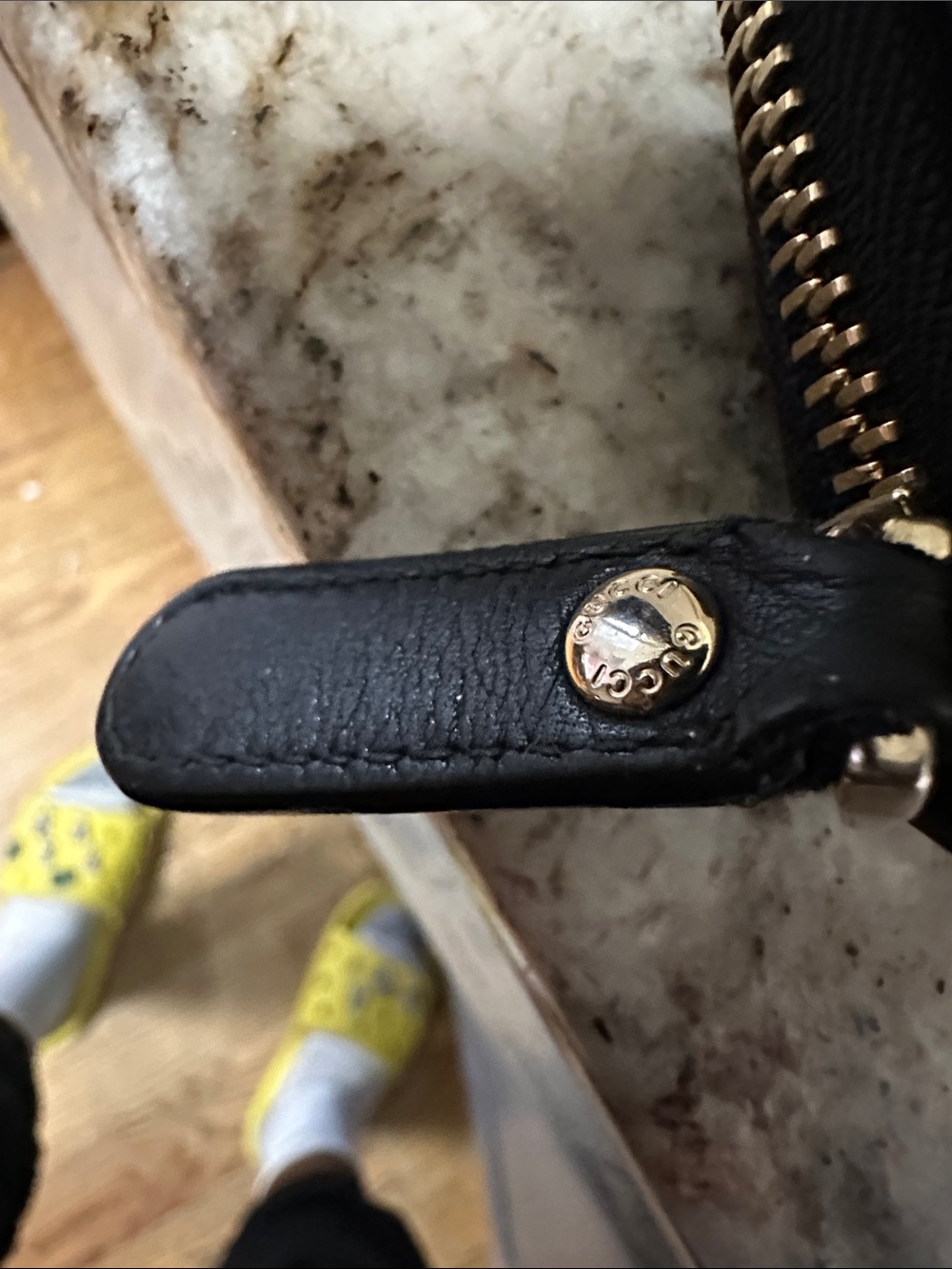 Gucci Black Embossed GG Leather Wallet. PREOWNED. - Picture 10 of 15